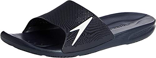 Speedo Atami II Max - Chanclas de sintético para hombre, Azul (Navy), 43