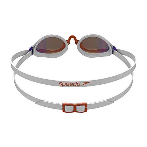 Speedo Fastskin Speedsocket 2 Gafas de natación, Unisex-Adult, Blanco/Dragon Fire/Copper Gold, Einheitsgröße