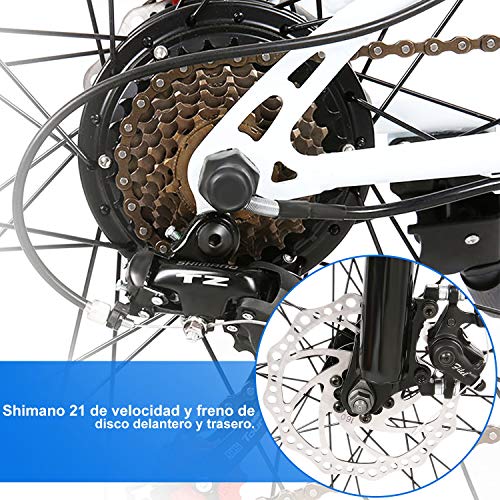 Speedrid Bicicletas eléctricas, Bicicletas Plegables eléctricas de 26 Pulgadas con Ruedas de aleación de magnesio, Bicicletas Electric City para Hombres Adultos Mujeres