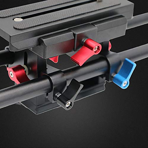 SPEEDWOX 10 piezas M5 17mm roscar perilla giratoria, tornillo de palanca de pulgar ajustable, tornillo de pulgar con una sola ala, aleación de aluminio rojo para equipos electrónicos