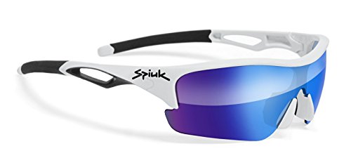 Spiuk Jifter Gafas, Unisex Adulto, Blanco (Blue Mirror), Talla Única