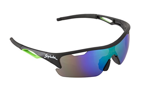 Spiuk Jifter Gafas, Unisex Adulto, Negro/Verde, Talla Única