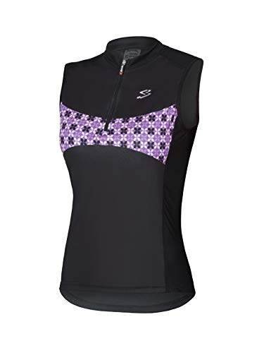 Spiuk Maillot S/M Race Mujer Negro/Morado T. M, Talla M