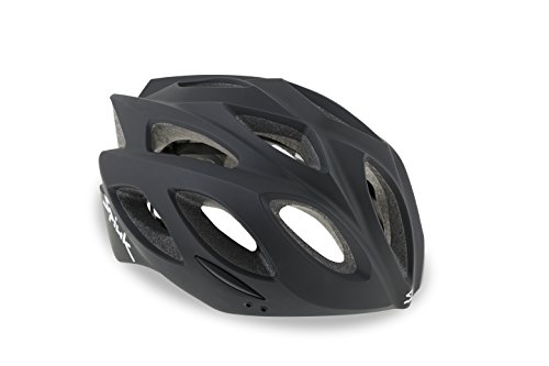 Spiuk Rhombus Casco, Unisex Adulto, Negro Mate, (M-L) 58-62