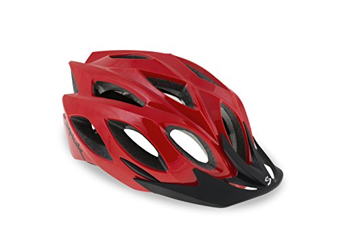 Spiuk Rhombus Casco, Unisex Adulto, Rojo, (M-L) 58-62