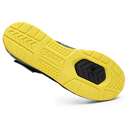 Spiuk Sportline Indoor Zapatilla Motiv, Adultos Unisex, Negro/Amarillo, T. 38