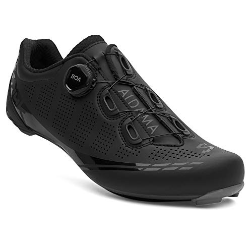 Spiuk Sportline Road C Zapatilla Carretera ALDAMA Carbono, Adultos Unisex, Negro Mate, T. 45