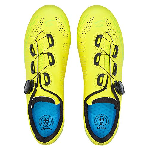 Spiuk Sportline Road Zapatilla Carretera ALDAMA, Adultos Unisex, Amarillo Fluor Mate, T. 39