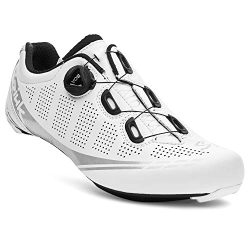 Spiuk Sportline Road Zapatilla Carretera ALDAMA, Adultos Unisex, Blanco Mate, T. 41