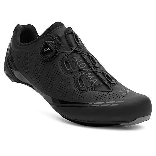 Spiuk Sportline Road Zapatilla Carretera ALDAMA, Adultos Unisex, Negro Mate, T. 45