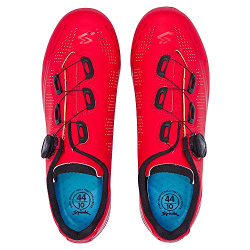 Spiuk Sportline Road Zapatilla Carretera ALDAMA, Adultos Unisex, Rojo Mate, T. 43