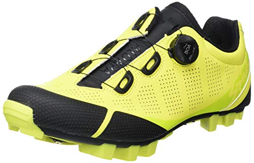 Spiuk Sportline Zapatilla MTB ALDAPA, Adultos Unisex, Amarillo Fluor Mate, T. 43