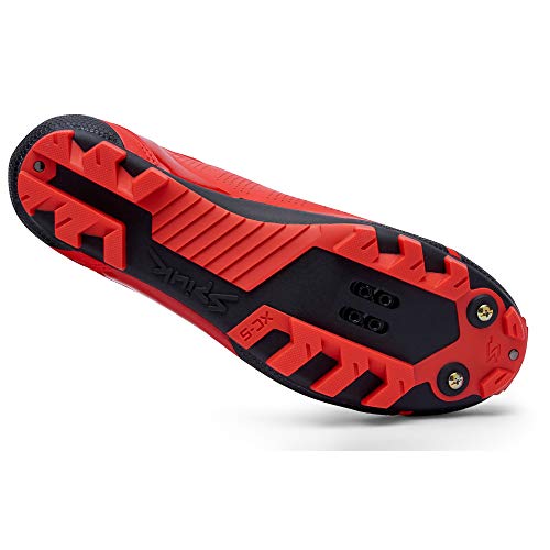 Spiuk Sportline Zapatilla MTB ALDAPA, Adultos Unisex, Rojo Mate, T. 42