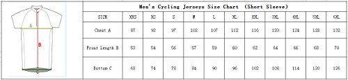 Sports Wear 2018-Julio Designs Ciclismo Maillot, Hombres Jersey + Pantalones Cortos Babero Mangas Cortas de Ciclismo Ropa Maillot Transpirable para Deportes al Aire Libre Ciclo Bicicleta