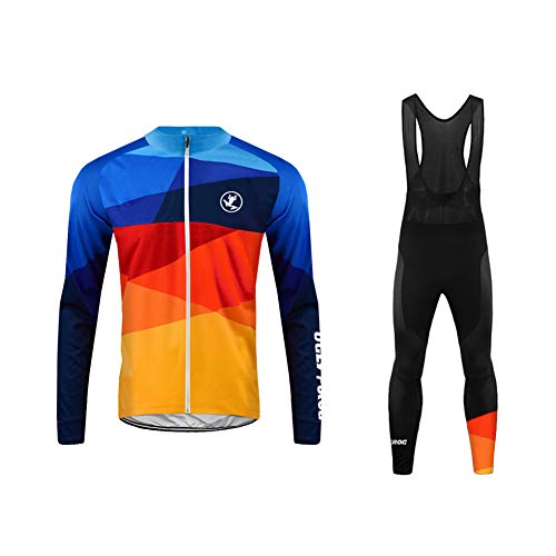 Sports Wear MTB Invierno más Cachemir Conjunto Ciclismo Hombre Traje Bicicleta Team Maillot Btt Corta+Culotes 20D Gel Equipos