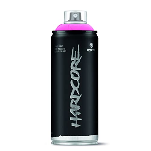 Spray brillante de pintura profesional, de la marca MTN Montana Colors Hardcore. 400 ml. Gris antracita R-7016