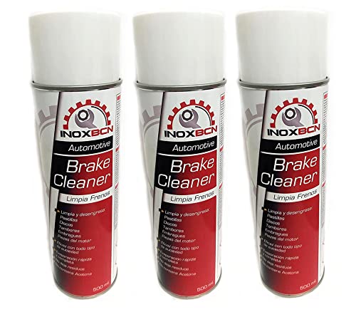 Spray limpia de frenos de disco,tambor y piezas del embrague PACK 3 botes 500 ML