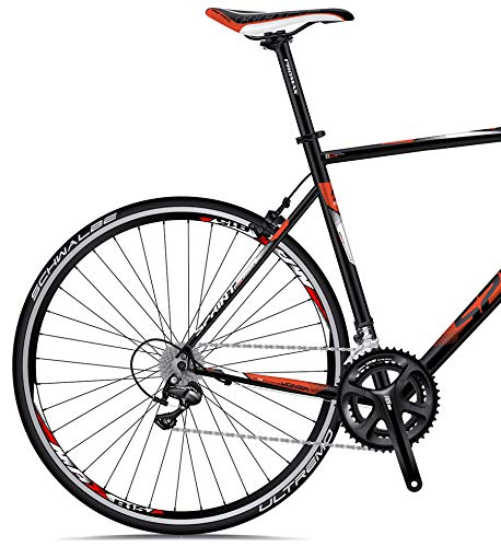 SPRINT Monza Race 28" Bicicleta de Carretera Road Bike 530 mm Negro Mate 3X8 Cambios