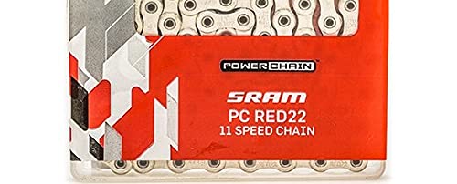 SRAM 00.2518.005.003 Cadena Red 22, Hollowpin, 114 eslabones, 11v, Unisex Adulto