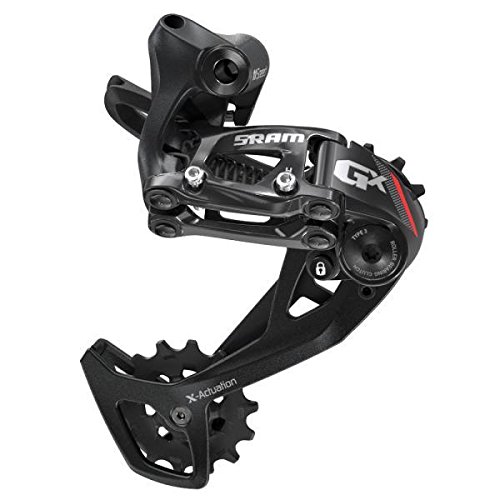 SRAM 00.7518.082.003 Cambio Trasero, Gx-16 2x11v Caja Media Negro/Rojo, Unisex, Talla Única