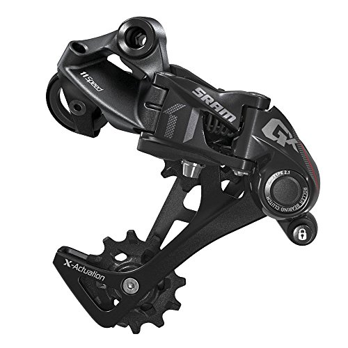 SRAM 100105 Cambio, GX1, 1X, 11v, Trasero, Caja Larga, Rojo, Multicolor, M