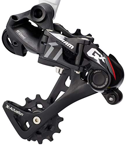 SRAM 100105 Cambio, GX1, 1X, 11v, Trasero, Caja Larga, Rojo, Multicolor, M