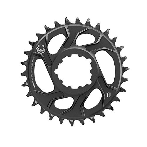 SRAM 11.6218.030.270 Cadena Hojas X de Sync Eagle CF 32T, Aluminio 12 aumentos, 6 mm Compensar,  Estándar, Negro