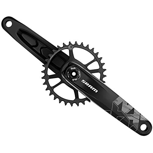 SRAM 175mm Kurbel, Ohne Innenlager, NX Eagle Dub Manivela, sin rodamiento Interior, 00.7918.076.001 Kit, Negro, 175 mm, Unisex Adulto