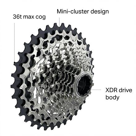 Sram Cassette Force XG-1270 12V (10-33), Adultos Unisex, Plata (Plateado), Talla Única