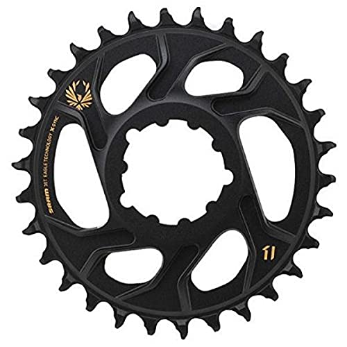 SRAM Eagle X-Sync - Pedalier de Aluminio de 32 Dientes, Montaje Directo, Impulso Compensado, 12 velocidades - Color Negro, 3 mm, Unisex, Eagle, Dorado