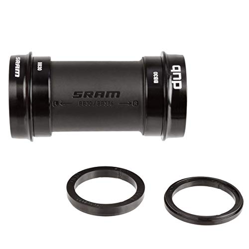 SRAM Innenlager Dub Bb30 Lager: Stahl, Gehäusebreite: 73mm, Durchmesser 42mm, 00.6418.017.000 Cartucho DE PEDALIER GXP Team Ingles 73/68, Unisex Adulto, Negro