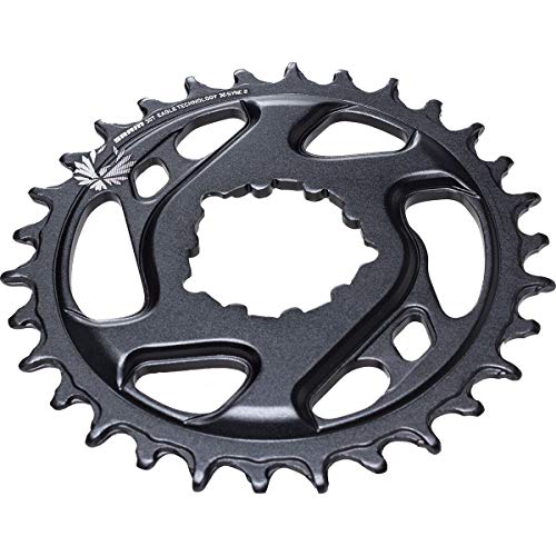 SRAM Kettenblatt X-Sync Eagle CF 34t, Direct Mount, Kaltgeschm. ALU, Schwarz, 12-fach, 6mm Offset, 11.6218.030.290 Plato SYNC2 34 Dientes, Boost, 12V, Negro, Unisex Adulto, estándar