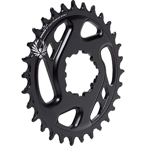 SRAM Kettenblatt X-Sync Eagle CF 34t, Direct Mount, Kaltgeschm. ALU, Schwarz, 12-fach, 6mm Offset, 11.6218.030.290 Plato SYNC2 34 Dientes, Boost, 12V, Negro, Unisex Adulto, estándar