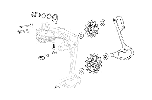 Sram Kit Tornillos Cambio Force Wide ETAP AXS Accesorios Bici, Adultos Unisex, Multicolor (Multicolor), Talla Única