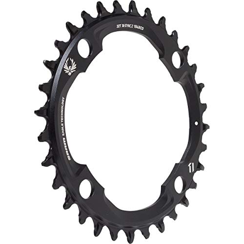 SRAM Uni X-Sync Eagle 32T, LK: 104 mm, de Aluminio, 12 aumentos (estándar y Boost Compatible), 11.6218.033.000 Cadena Hojas, Negro, 30t