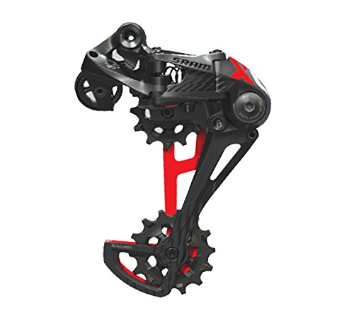 Sram X01 Eagle Type 3 - Cambio de marchas trasero, 12 velocidades, unisex, color negro y rojo