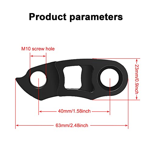 stallry Extensor de Suspensión de Cambio Trasero de Bicicleta con Suspensión de Transmisión de Tornillo Kit Extensor de Suspensión de Soporte de Bicicleta de Aleación de Aluminio