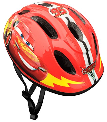 Stamp Casco DE Bicicleta Cars S, Niños, Rojo, Talla-S