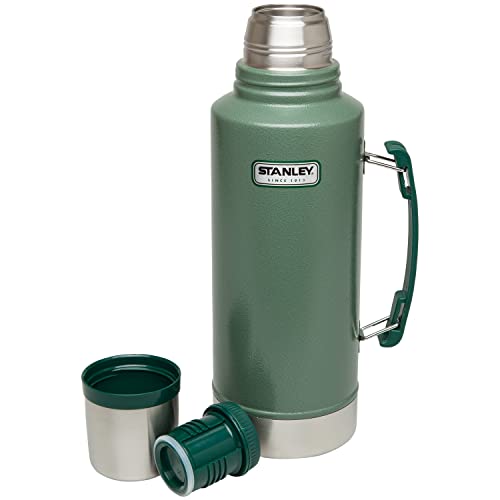 Stanley Classic Legendary Bottle 1.9L Hammertone Green - Botella Termica de Acero Inoxidable - Se Mantiene Caliente o Frío 32 Horas - Termo Cafe Sin BPA - Apto para Lavavajillas