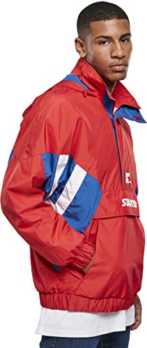 STARTER BLACK LABEL Jacke Starter Windbreaker Chaqueta, Rojo/Azul/Blanco, XL para Hombre