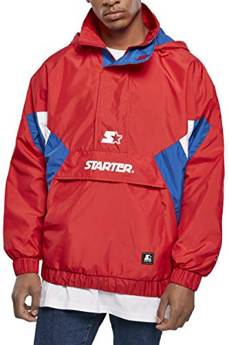 STARTER BLACK LABEL Jacke Starter Windbreaker Chaqueta, Rojo/Azul/Blanco, XL para Hombre