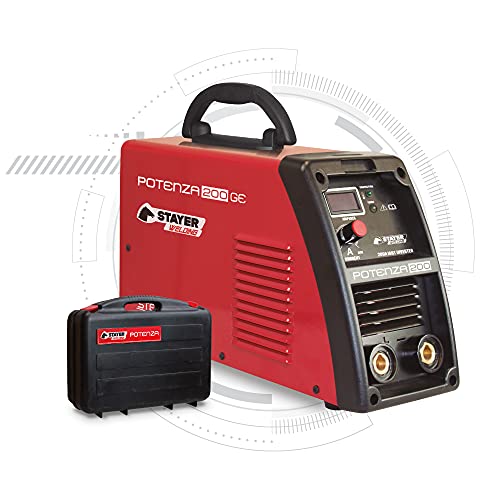 STAYER 2.316 Equipo de Soldadura Inverter Profesional MMA Electrodo Potenza 200 K, 220 V