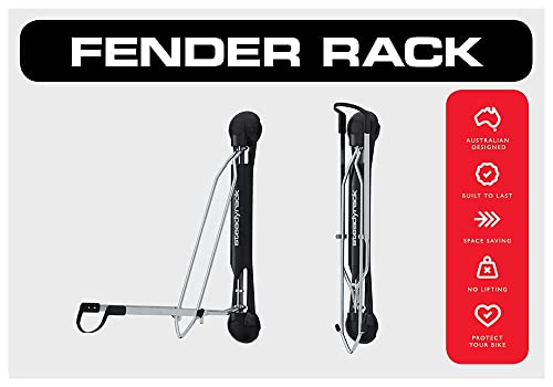 Steadyrack Rejilla para Guardabarros Soporte de Almacenamiento para Bicicletas, Unisex, Negro, Talla única