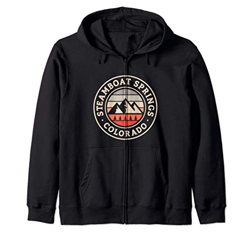 Steamboat springs colorado Skiing Snowboarding lodge shirt Sudadera con Capucha