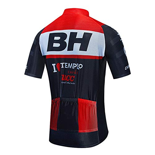 STEPANZU Maillot Ciclismo Hombre Corta Ropa Ciclismo para Bicicleta Montaña Camisa Ciclismo Deportivo