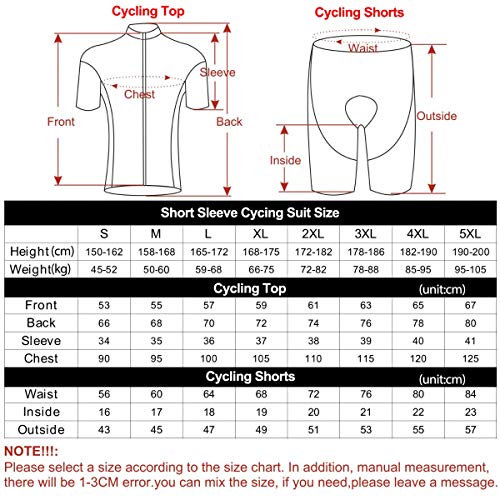 STEPANZU Maillot Ciclismo Verano Hombre Manga Corta Ropa + Culote con 3D Almohadilla De Gel para Bici Bicicleta Montaña Conjunto Ciclismo Deportivo