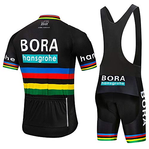 STEPANZU Ropa Ciclismo Hombre Manga Corta Maillot MTB + Pantalones Cortos Culote Conjunto de Maillot Ciclismo para Bicicleta Montaña al Aire Libre