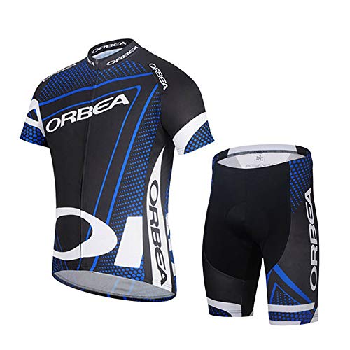 STEPANZU Ropa Ciclismo Verano Hombre-Mujer MTB Maillot + Culote Pantalones Cortos Conjunto de Ciclismo Maillot