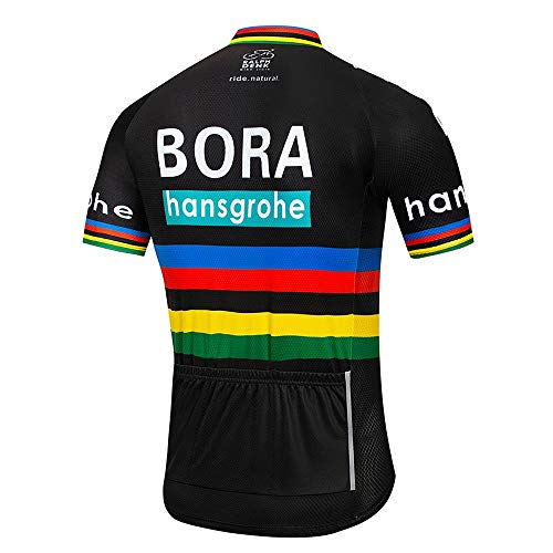 STEPANZU Ropa Hombre Ciclismo Verano Ropa MTB Manga Corta Transpirable Maillot Ciclismo Verano Deportes al Aire Libre