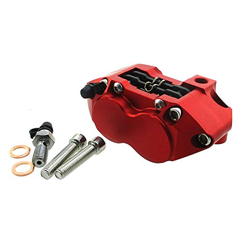 STONEDER Red Performance Racing - Pinza de freno de 4 pistones para Pit Dirt Mini Super Motard Bike Scooter